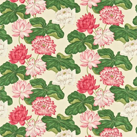 Kew Strawberry / Buttermilk Upholstery Fabric