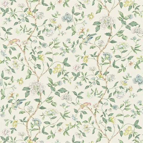 Sissinghurst Jade/Silver Upholstery Fabric