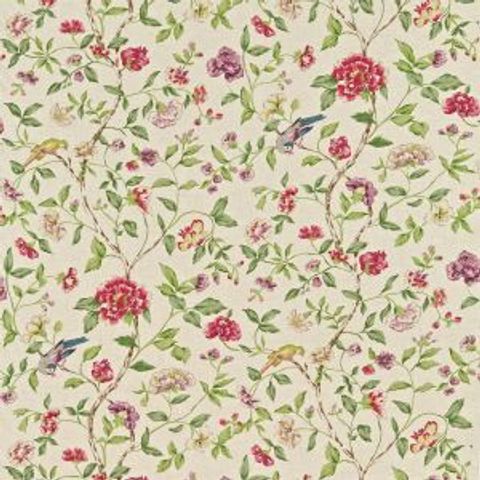 Sissinghurst Moss/Strawberry Upholstery Fabric