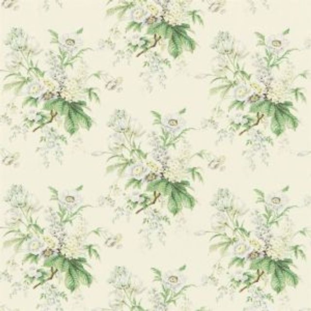 Sanderson Richmond Hill Fabrics Tournier Silver/Cream