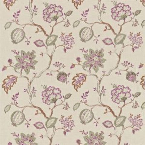 Hadham embroidery Amethyst/Linen