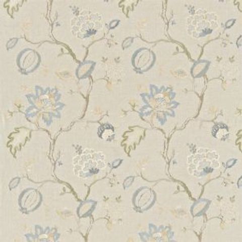 Hadham embroidery Cornflower Blue/Linen