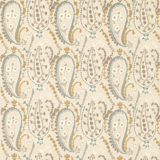 Sanderson Sojourn Prints & Embroideries Jamila Wedgwood/Linen