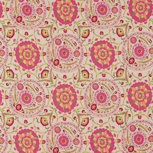 Sanderson Sojourn Weaves Anthos Cerise/Lime Upholstery Fabric