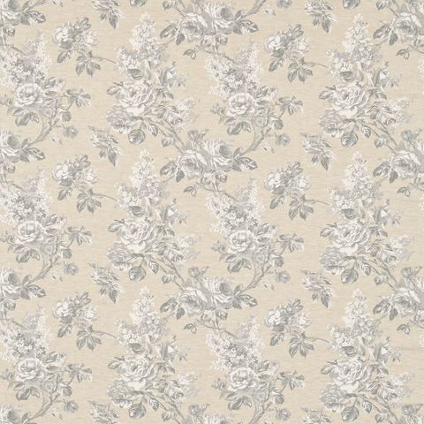 Sorilla Damask Silver/Linen Upholstery Fabric