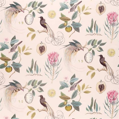 Paradesia Orchid/Grey Upholstery Fabric