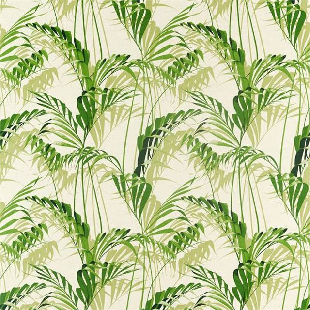 Palm House Botanical Green Voile Fabric