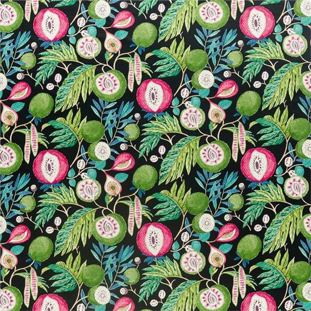 Sanderson Glasshouse Fabrics Jackfruit Tropical/Ink