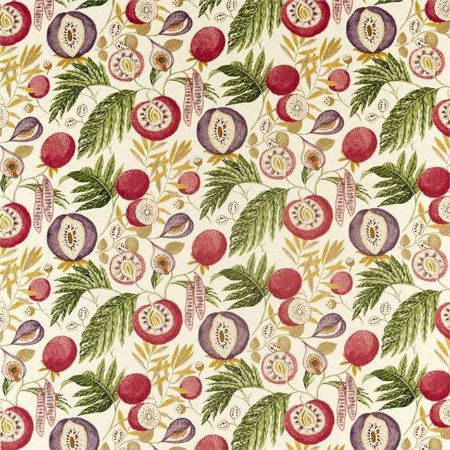 Sanderson Glasshouse Fabrics Jackfruit Fig/Olive