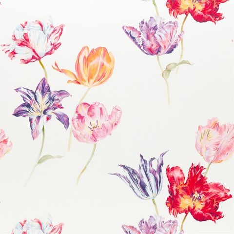 Tulipomania Botanical Upholstery Fabric