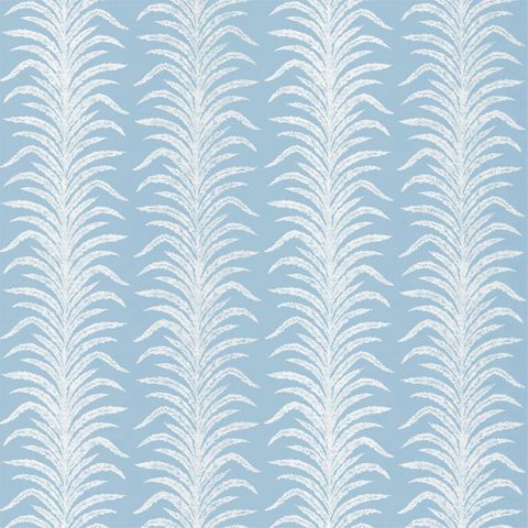 Tree Fern Weave Crusoe Blue Upholstery Fabric