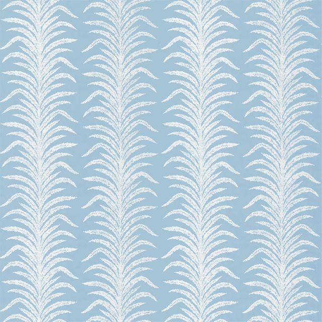 Sanderson Glasshouse Fabrics Tree Fern Weave Crusoe Blue