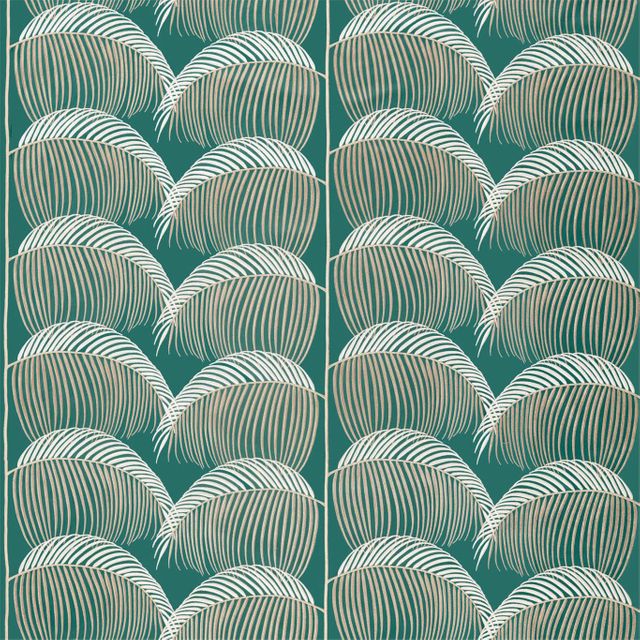 Sanderson Glasshouse Fabrics Manila Embroidery Eucalyptus