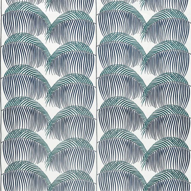 Sanderson Glasshouse Fabrics Manila Embroidery Indigo