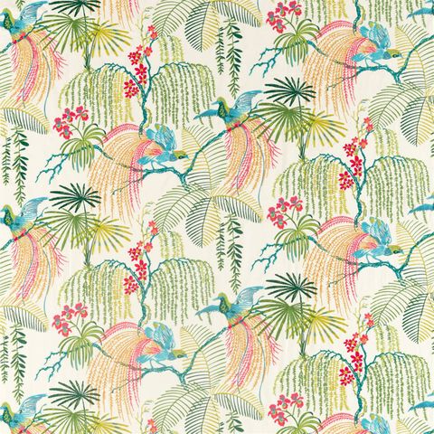 Rain Forest Embroidery Embroidery Tropical Voile Fabric