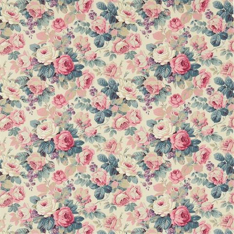 Chelsea Indigo/Loganberry Upholstery Fabric