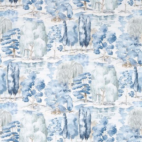 Waterperry Indigo Voile Fabric