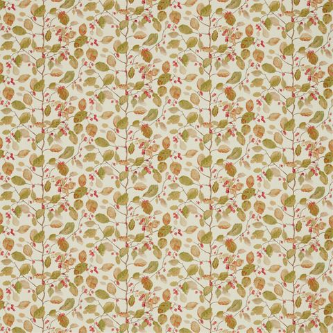Woodland Berries Rosehip/Moss Upholstery Fabric
