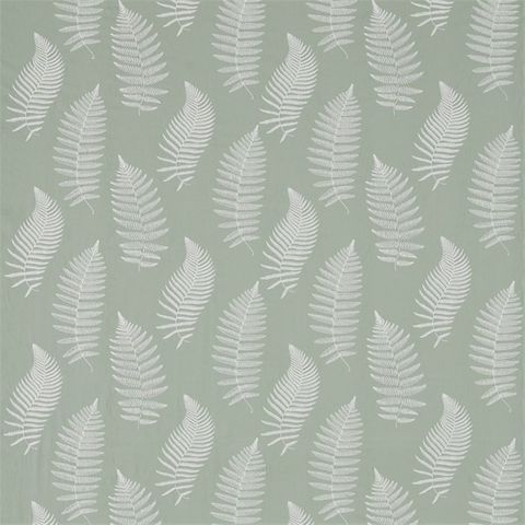 Fern Embroidery Mist Voile Fabric