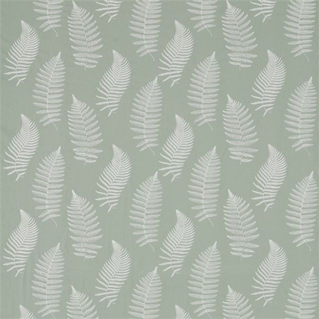 Sanderson Woodland Walk Fern Embroidery Mist