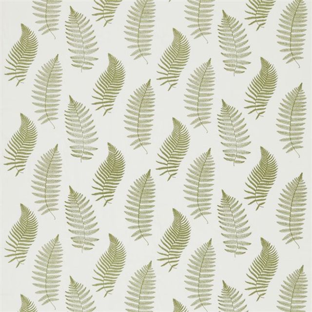 Sanderson Woodland Walk Fern Embroidery Moss