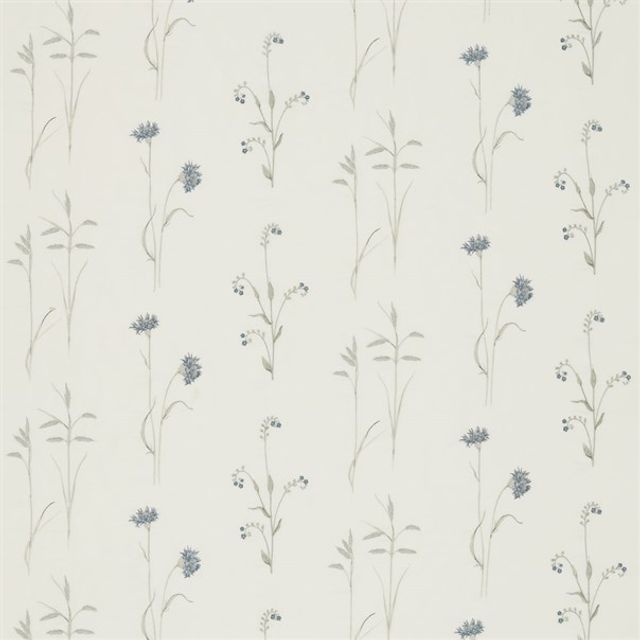 Sanderson Woodland Walk Meadow Grasses Cobalt/Chalk