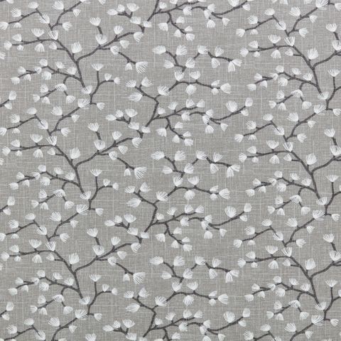 Myla Silver Upholstery Fabric