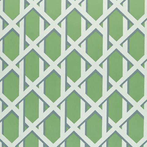 Lattice Kiwi Voile Fabric