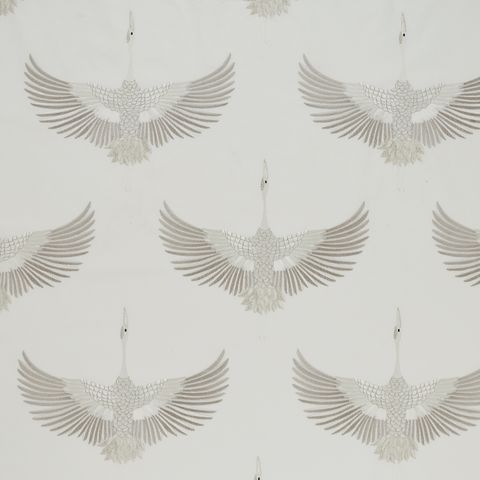 Demoiselle Silver Voile Fabric