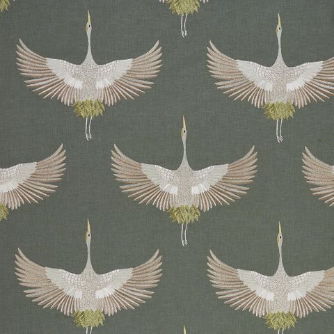 Demoiselle Eucalyptus Voile Fabric