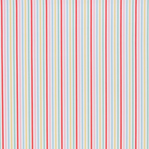 Mid Stripe Candy Voile Fabric