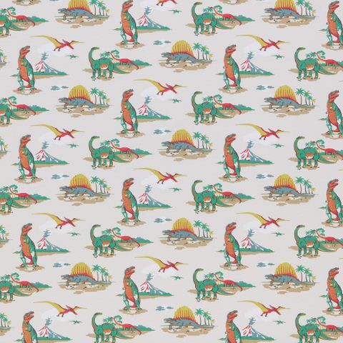 Dino Multi Voile Fabric