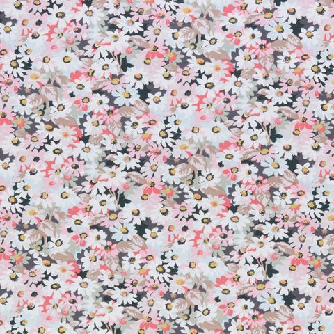 Painted Daisy Multi Voile Fabric