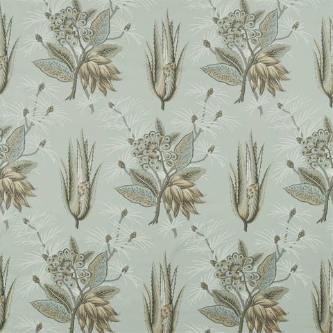 Desert Flower II Stone Upholstery Fabric