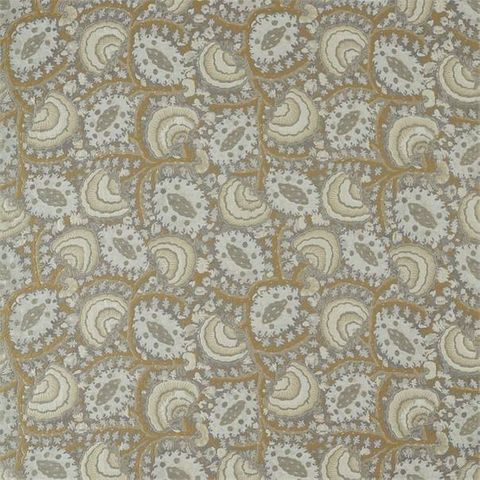 Suzani Archive Weave Zinc Upholstery Fabric