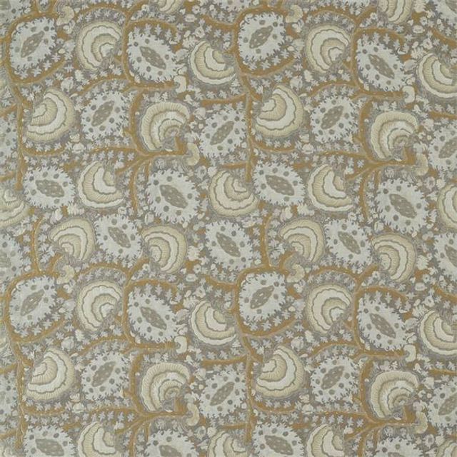 Suzani Archive Weave Zinc Voile Fabric