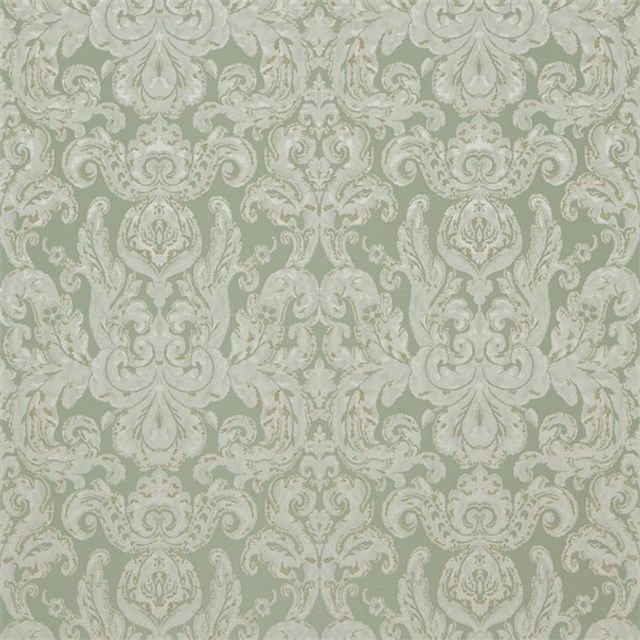 Zoffany Constantina Damask Weaves Brocatello Nuovo Sea Green
