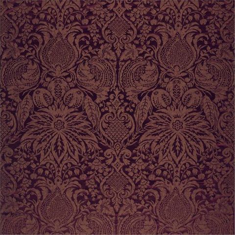 Zoffany Damask Mitford Weave Rubient Made To Measure Curtain