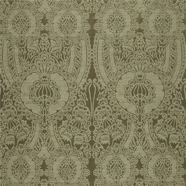 Zoffany Damask Capodimonte Weave Olivine