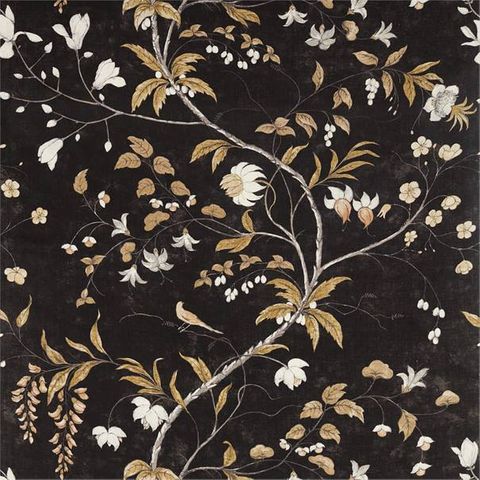 Chambalon Trail Antique Gold/Vine Black Bed Runner