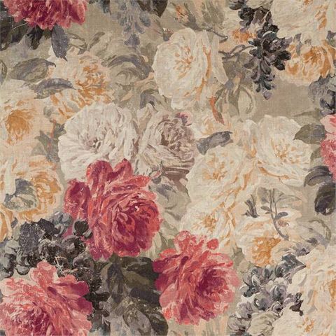 Rose Absolute Linen Sunstone/Mercury Upholstery Fabric