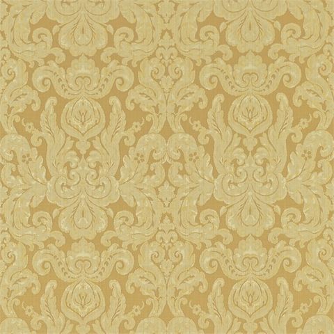 Brocatello Beige/Gold Voile Fabric