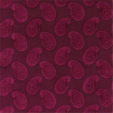 Orissa Velvet Burgundy Upholstery Fabric