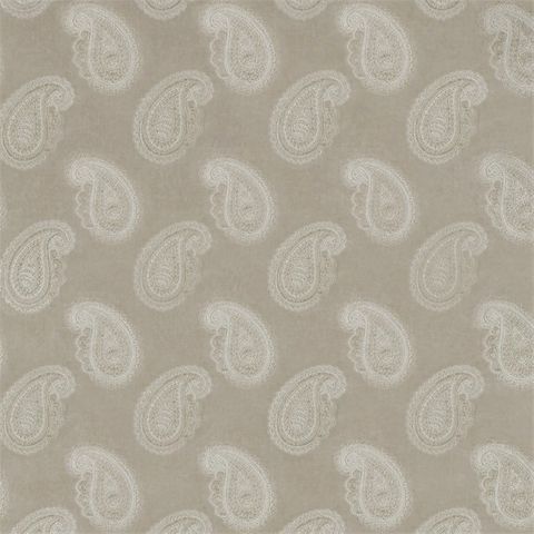 Orissa Velvet Pale Linen Upholstery Fabric