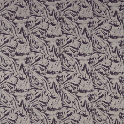 Rouche Logwood Grey Voile Fabric