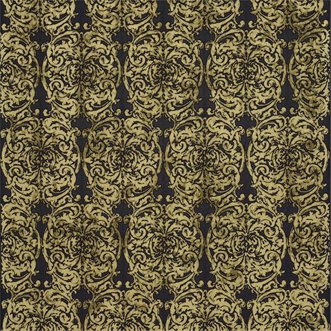 Tespi Carbon/Old Gold Zoffany Voile Fabric