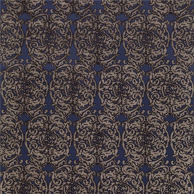 Zoffany Tespi Velvets Tespi Indigo/Taupe