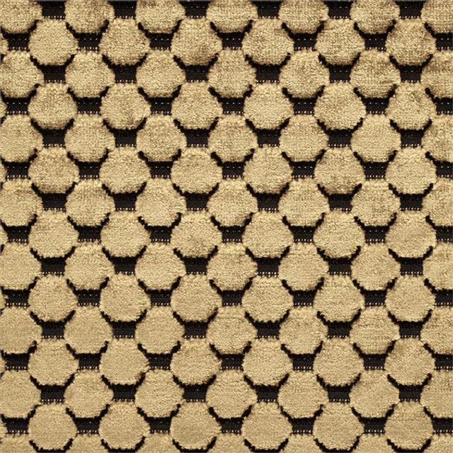 Zoffany Tespi Velvets Tespi Spot Carbon/Old Gold