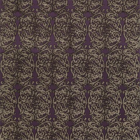 Zoffany Tespi Fabrics Tespi Amethyst/Mole Box Cushion