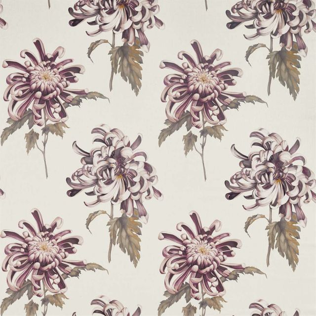 Zoffany The Muse Fabrics Evelyn Rose Quartz/Linen